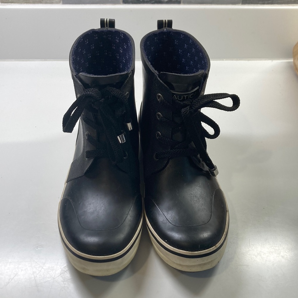 Womens Nautica Ankle High Rain Boot Size 9 WORN TWICE